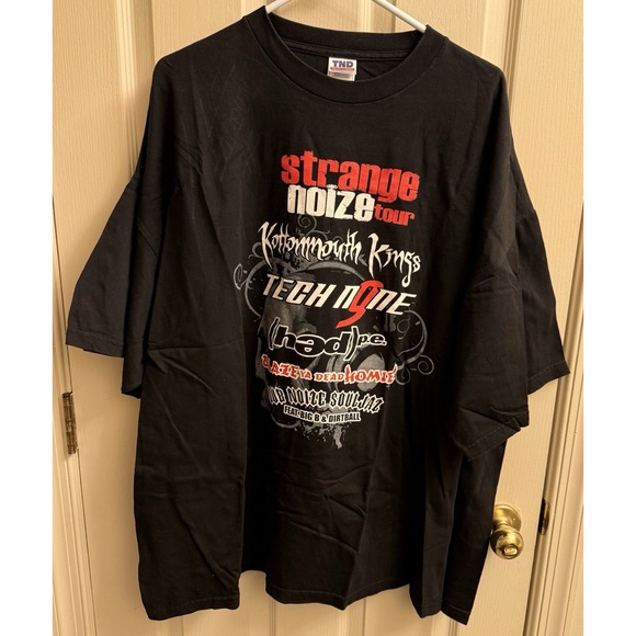 STRANGE NOIZE TOUR SHIRT 3XL‎ TECH N9NE KOTTONMOUTH KINGS TOUR SHIRT Autographed
